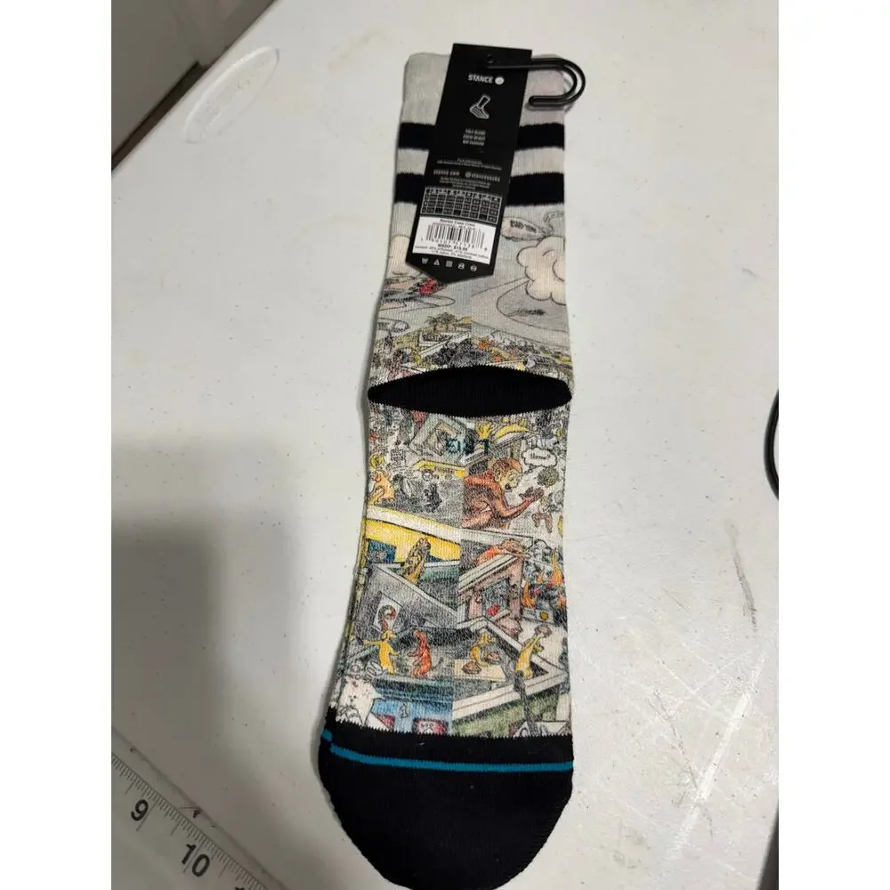 Stance Green Day Basket Case Socks Size Large - Picture 2 of 7